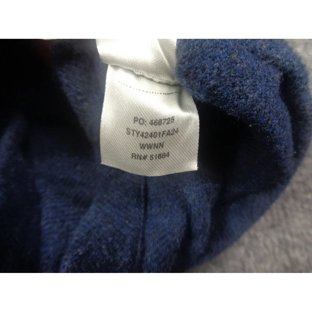 Patagonia Fjord Heavy Flannel Shirt Mens XXL‎ Navy Blue Cotton Long Sleeve